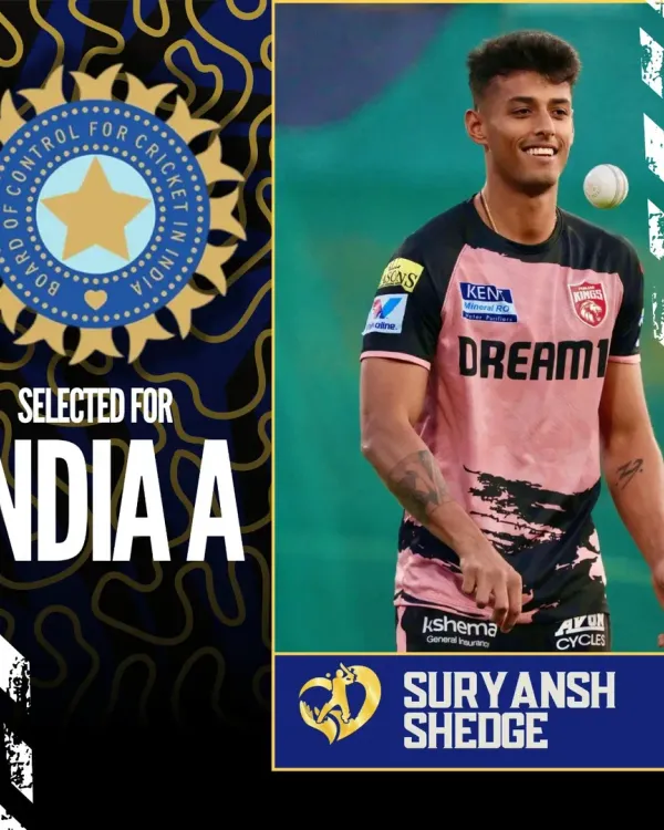 We are incredibly proud to announce that our player, Suryansh Shedge, has been selected to represent India A. This is a testament to his hard work and the high-performance pathway we provide at the academy.