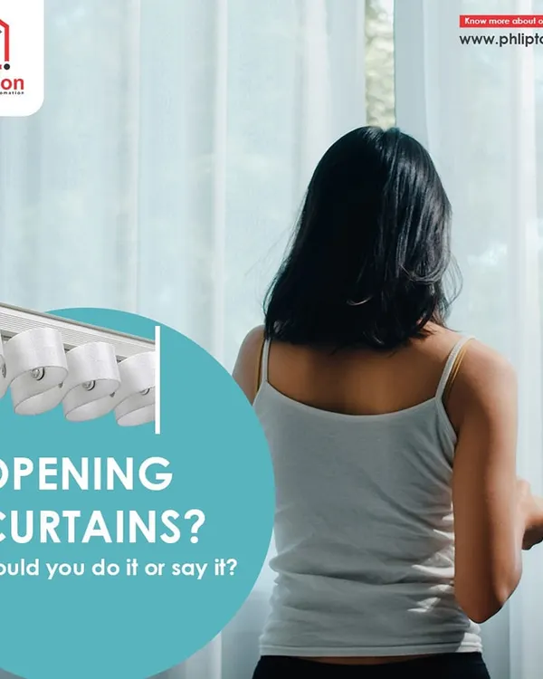 Opening curtains: would you rather do it or just say it? I install smart curtain tracks and motors that allow you to operate your window treatments with your voice, eliminating all manual effort.