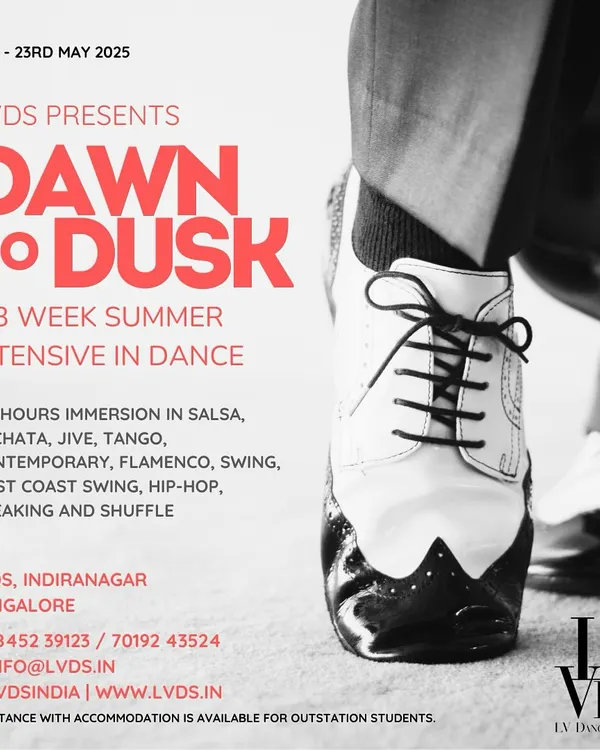 Get ready for Dawn to Dusk, our ultimate 3-week summer intensive. This poster gives you a glimpse of the 120-hour dance immersion we offer, covering a huge range of styles from Latin to street.