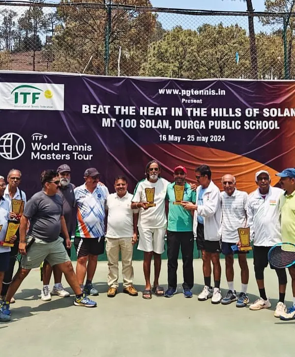 A great turnout for the ITF MT 100 tournament in Solan. We are proud to host and participate in events that bring together the best masters players.