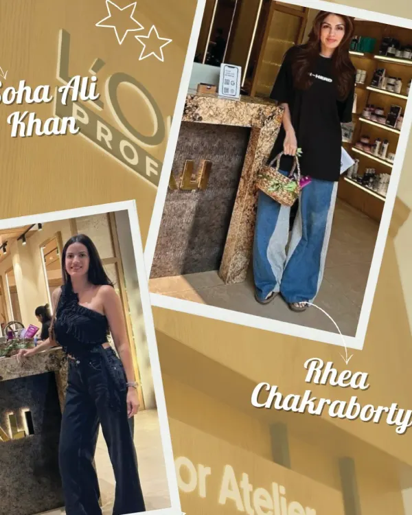 A quick look at some of our favorite celebrity clients, Soha Ali Khan and Rhea Chakraborty. We love being their go-to spot for everything from a quick style refresh to a full glam session.
