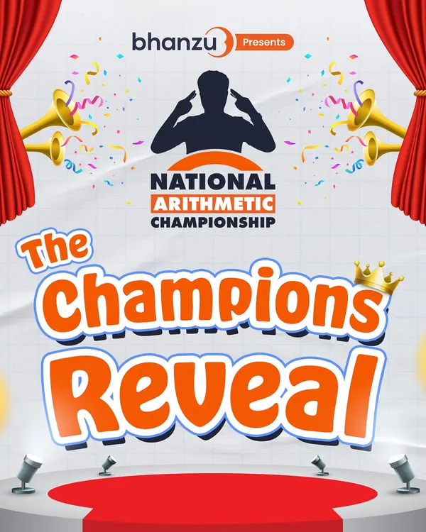 The stage is set for our champions. We host the National Arithmetic Championship to give our students a platform to showcase their incredible calculation speed and problem-solving skills.
