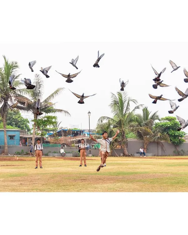 The true measure of a successful public space is the joy it inspires. Here, at the refurbished Gora Dabkal ground in Mumbai's Worli Fishing Village, children find delight in a simple moment, embodying our goal to create landscapes that foster community and vibrant life.