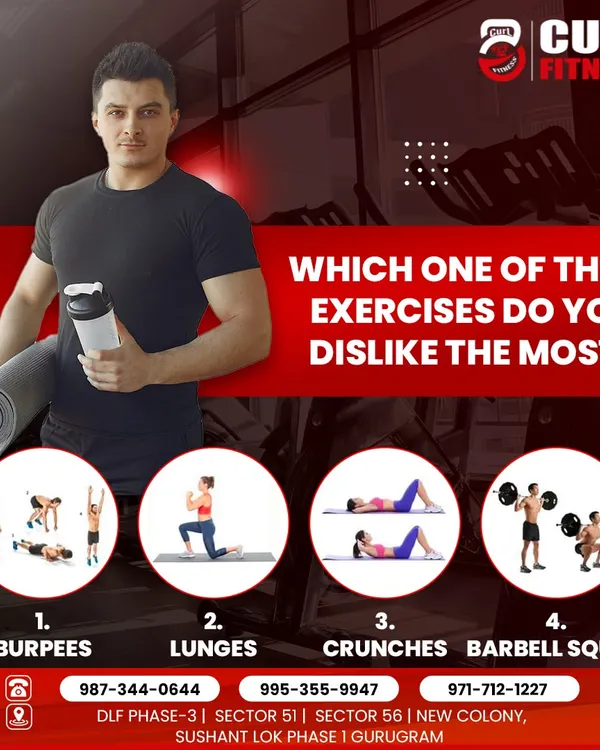 Let's be honest, everyone has that one exercise they dread. Which one of these do you dislike the most?