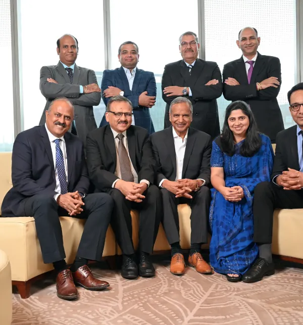 A formal leadership group portrait, often called a 'White House' style shot, taken on-location. I focus on creating a composition that projects unity, confidence, and the collective strength of an executive team.