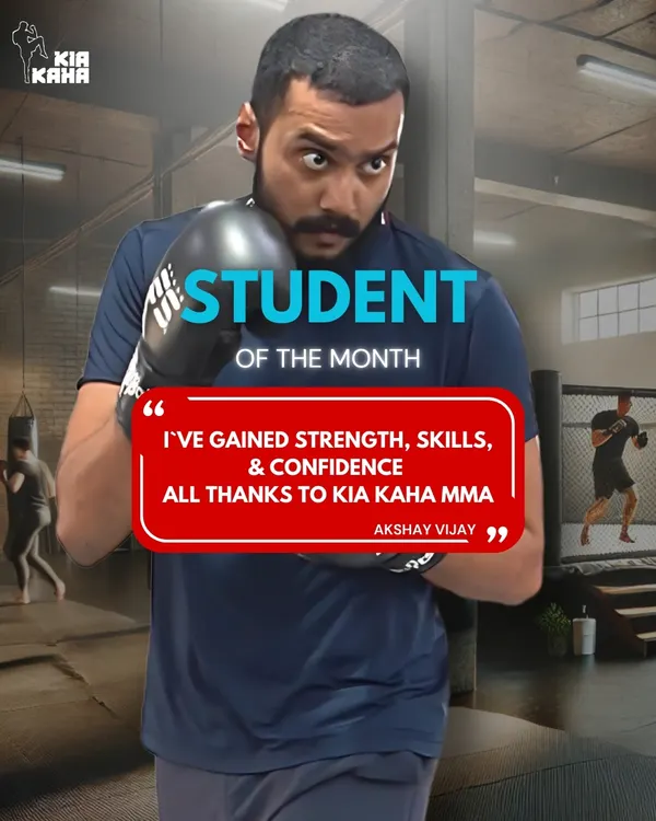 Student of the Month Spotlight: Akshay Vijay. He's a testament to what hard work and dedication can achieve, gaining strength, skills, and confidence.