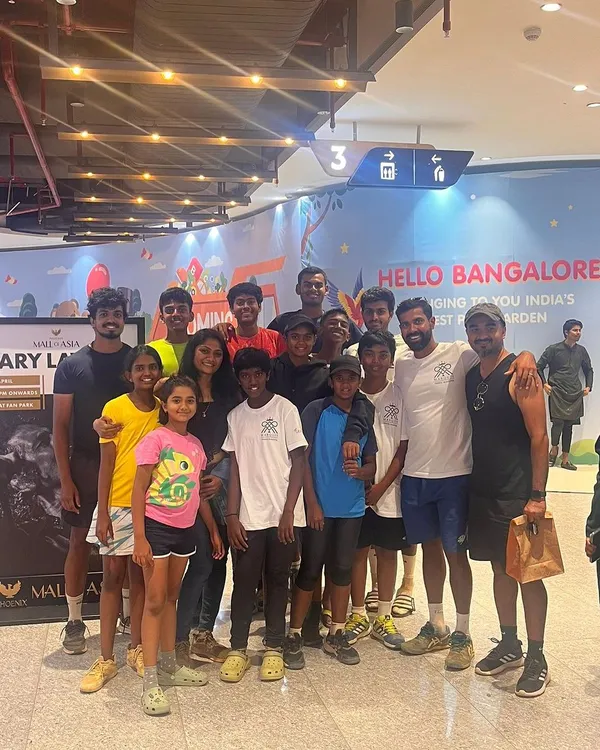 The whole academy comes together to send off our player, Nithin, for his 6-week Tennis Europe tour. This support system is a crucial part of our community and our players' success.