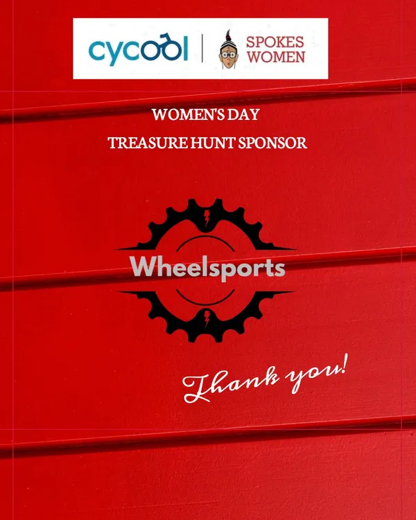 A huge thank you to Wheelsports for being our Women's Day Treasure Hunt sponsor. Your support helps us create joyful community events.