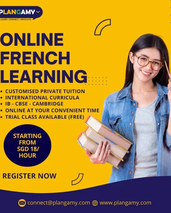 Bonjour! Our online French courses offer personalized one-on-one tuition to help you learn at your own pace. We cover international curricula and provide a free trial class to get you started.