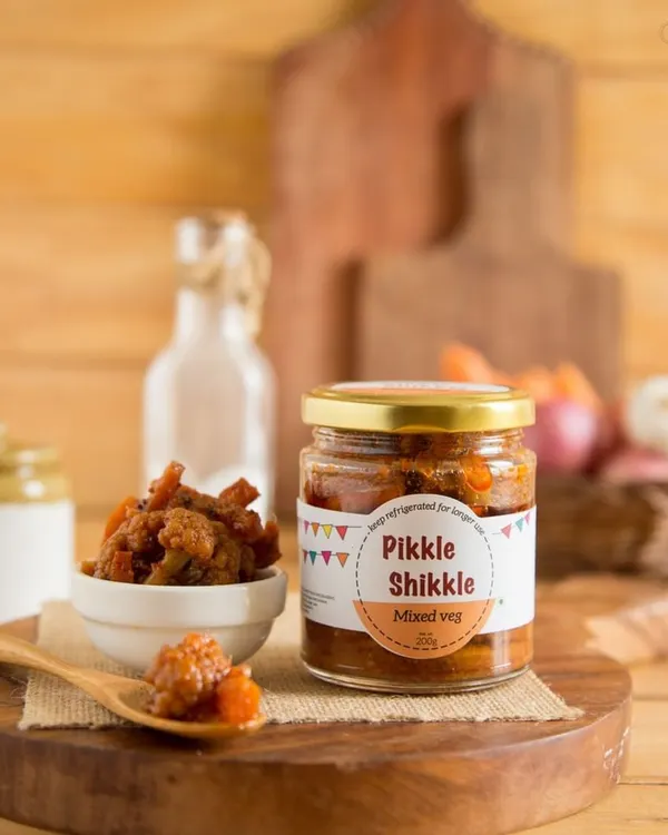 My Mixed Veg pickle is a customer favourite, always crunchy and tangy. It's a mix of fresh carrots, cauliflower, and turnips, pickled in traditional Punjabi spices.
