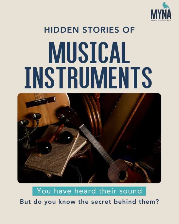 You have heard their sound, but do you know the secret behind them? This is the cover of our 'Hidden Stories of Musical Instruments' series, inviting you to discover the tales behind the music.