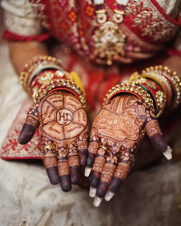 I love bringing your unique story to life through henna. For this bride, we incorporated her passion for motorcycles right into her bridal mehendi, creating a design that was truly personal and bold.
