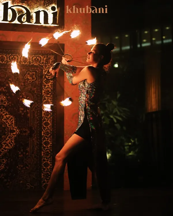 Dine, drink, and be dazzled. Our evenings are punctuated by fiery performances that add an element of danger and excitement to your luxury dining experience.