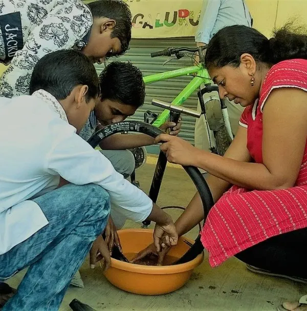 Meet Hamsa, an engineer with a passion for sustainability. She started a bicycle repair workshop in her community and now mentors others, sharing her expertise and inspiring a new generation of fixers.