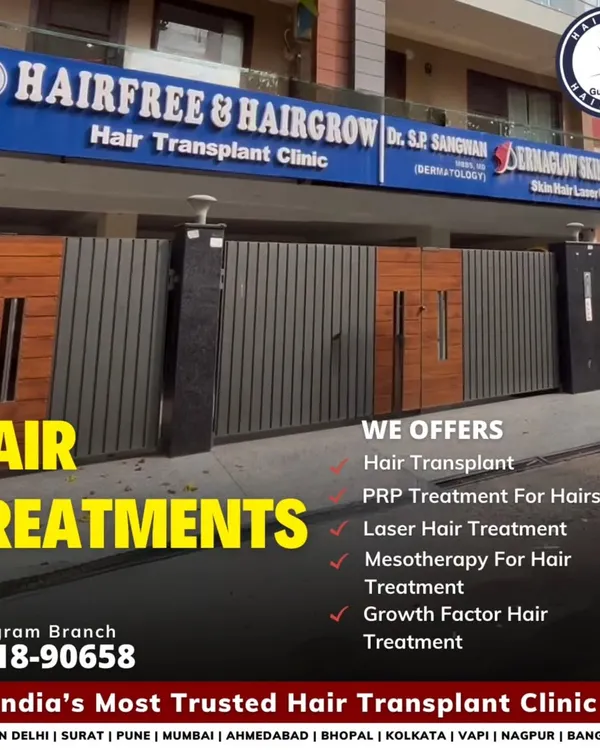 Welcome to our Gurugram clinic. We offer a range of services from hair transplants and PRP to laser treatments, all in a safe, professional, and welcoming environment.