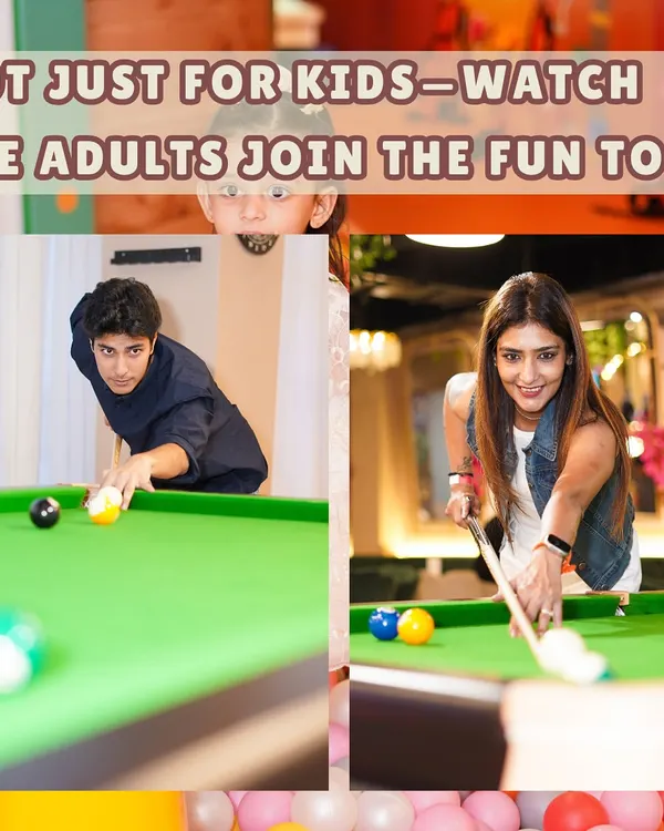 Why should kids have all the fun? Our venue includes a pool table, providing a great way for adults to relax, socialize, and enjoy some friendly competition during the party.