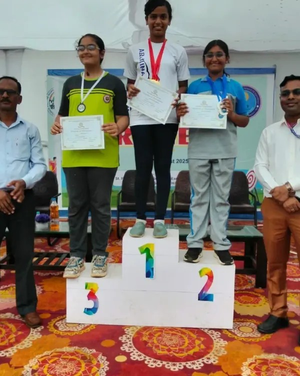 Our girls shining on the podium at the ICSE Regional Archery Competition in Nagpur. Their hard work and dedication paid off with top honors.