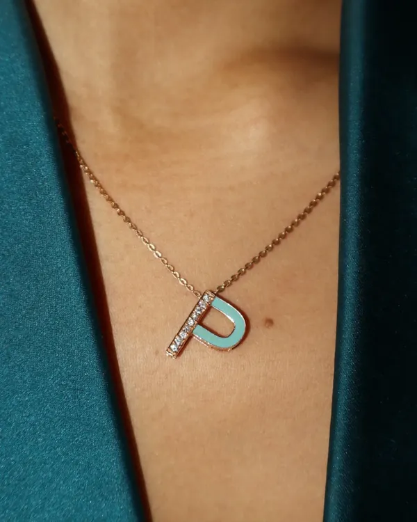 Your initials, your vibe. I love creating personalized pieces like this diamond and enamel initial 'P' pendant. It's a simple, elegant way to make your jewellery truly your own.