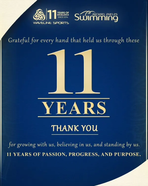 We celebrate 11 years of passion, progress, and purpose. This post expresses our gratitude to our team, partners, and the thousands of swimmers who have been part of our journey, including through challenging times like the pandemic.