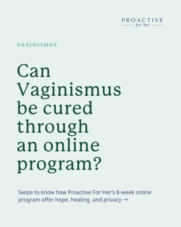 Can vaginismus really be cured through an online program? Yes. Our 8-week program offers hope, healing, and complete privacy, allowing you to recover from the comfort of your own home.