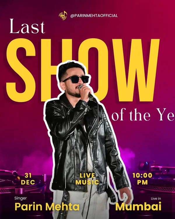 A poster for my "Last Show of the Year" on New Year's Eve. I'm available for holiday bookings to make your celebrations extra special.