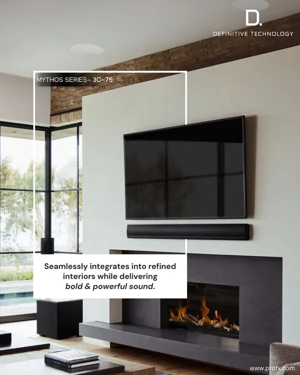 The Definitive Technology Mythos Series is a prime example of sound as art. These speakers integrate flawlessly with refined interiors, providing powerful audio from a sleek, unobtrusive form factor.