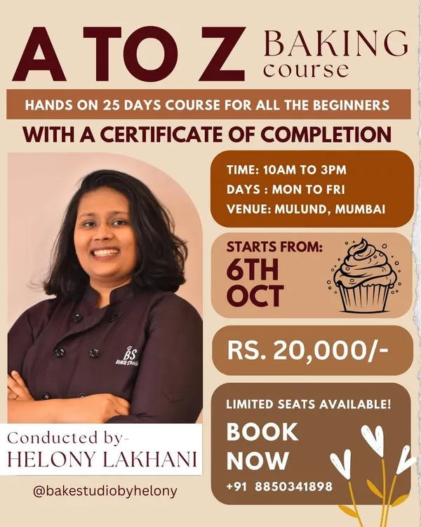This is where your professional baking journey begins. My A to Z course is a 25-day, hands-on program for beginners, covering all the essentials to start your own baking business.
