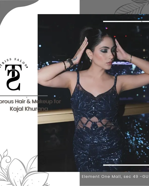 I had the pleasure of creating this glamorous look for influencer Kajal Khurana. The sharp, smokey eye and high ponytail were perfect for her special event.