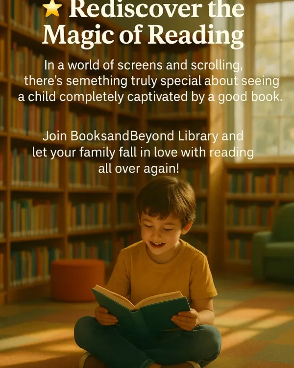 Rediscover the magic of reading with us. In a world of screens and scrolling, there's nothing like seeing a child completely captivated by a good book. Let your family fall in love with reading all over again.
