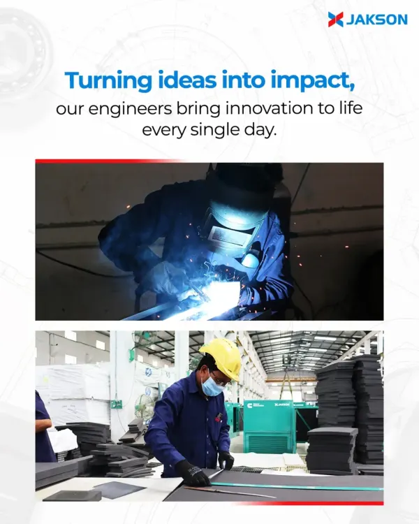 Our engineers turn ideas into impact every single day. This collage shows the precision and skill involved in our manufacturing process, from expert welding to meticulous material handling.
