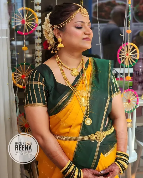 A beautiful baby shower look for Divya. I created a traditional South Indian look for her with a classic updo and glowing makeup.