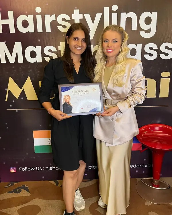 I am proud to be certified by the renowned international artist Kristina Fedorova. Continuous learning is so important to me, and this masterclass helped me refine my skills to bring the latest techniques to my clients.