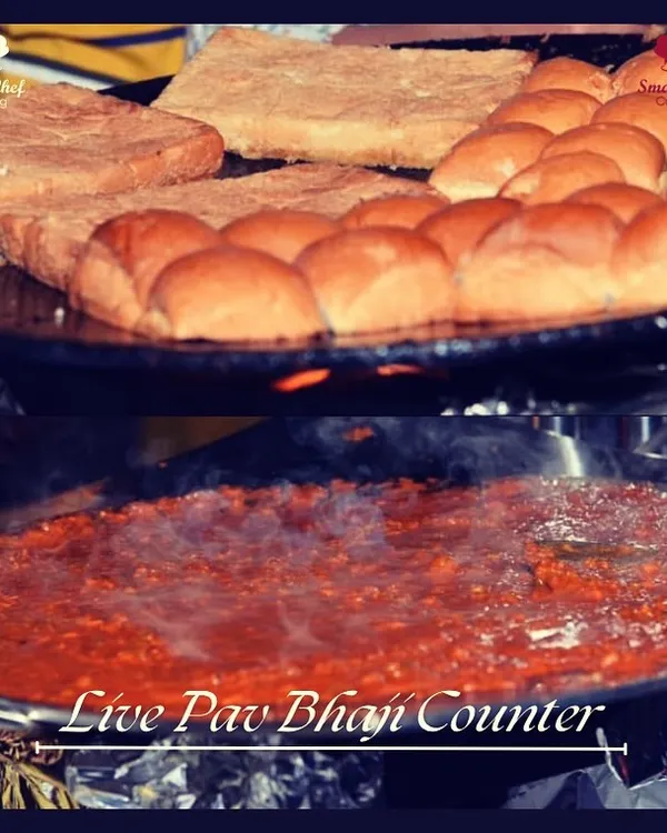 Our live pav bhaji counter is always a showstopper. Guests are drawn to the sight and smell of buttery pav toasting on the tawa and spicy bhaji simmering right before their eyes.