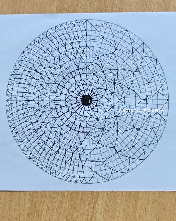 This is the kind of intricate grid you'll learn to create from scratch. A perfect grid is the secret to a symmetrical and beautiful mandala, and I break down the process into simple steps.