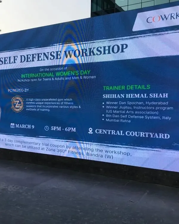 This is from a S.H.E. self-defense workshop I conducted for a corporate office on International Women's Day. Empowering women with safety skills is my passion.