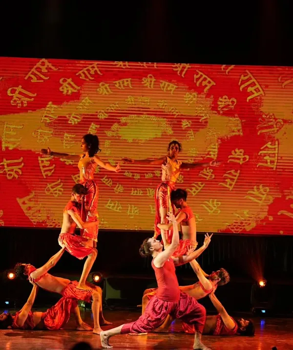 A breathtaking human pyramid formation from our devotional contemporary piece based on Lord Hanuman. This performance at Zest 2025 showcased incredible strength, trust, and teamwork from our dancers.