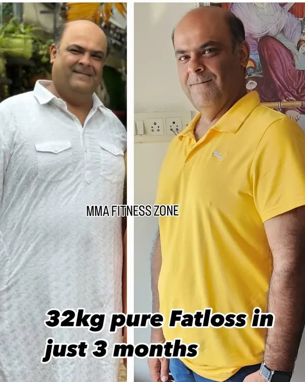 This client's 32kg fat loss in just 3 months is a testament to his hard work. He committed to the process and completely transformed his body and health.