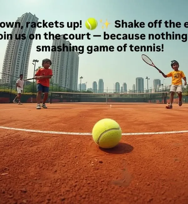 This is where the journey begins. We believe in making tennis a joyful escape, a place where kids can drop their school books, pick up a racquet, and discover a passion for the game on our clay courts.