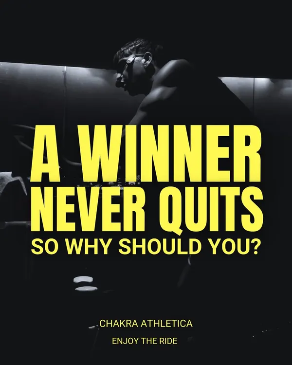 You're a winner. Never forget that. Every ride builds grit, endurance, and heart. No shortcuts, just you and the beat.