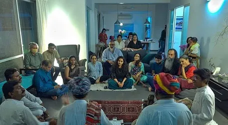 It is an honour to be invited into your homes to share music. This evening with the Manganiyars was a beautiful gesture of warmth and a true *Home Kacheri*, an intimate concert where stories and songs flow freely among friends.
