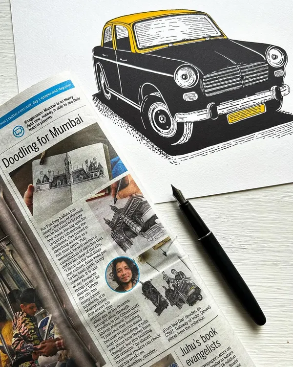 My love for Mumbai is never-ending. I was so grateful to see my architectural sketches of the city featured in this Mid-day newspaper article.
