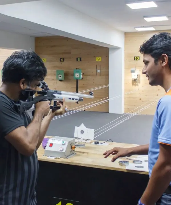 We had the privilege of hosting former international footballer Vikash Dhorasoo, who represented France in the 2006 FIFA World Cup, as he tried his hand at air rifle shooting.