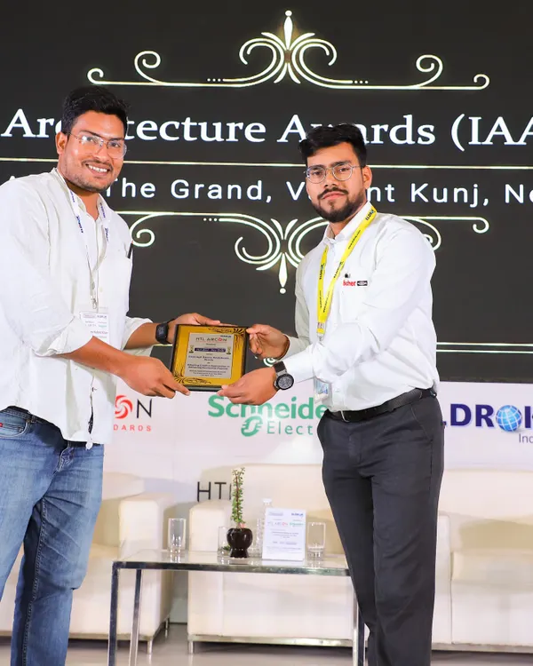 We were honored at the India Architecture Awards 2023 for 'Adopting Creative Approaches in Delivering Residential Projects'. This award recognizes our dedication to innovative and client-focused design in the residential sector.