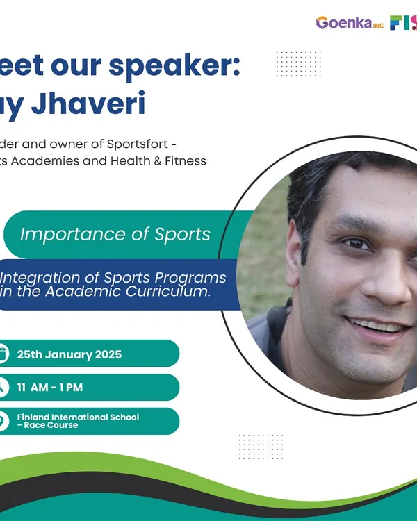Our founder, Jay Jhaveri, was invited to speak at Finland International School on the importance of integrating sports into the academic curriculum. We believe in holistic development for every child.