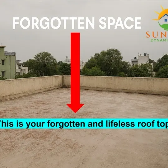 Does your rooftop look like this? A forgotten, lifeless space. Many people don't realize the value of this empty area.