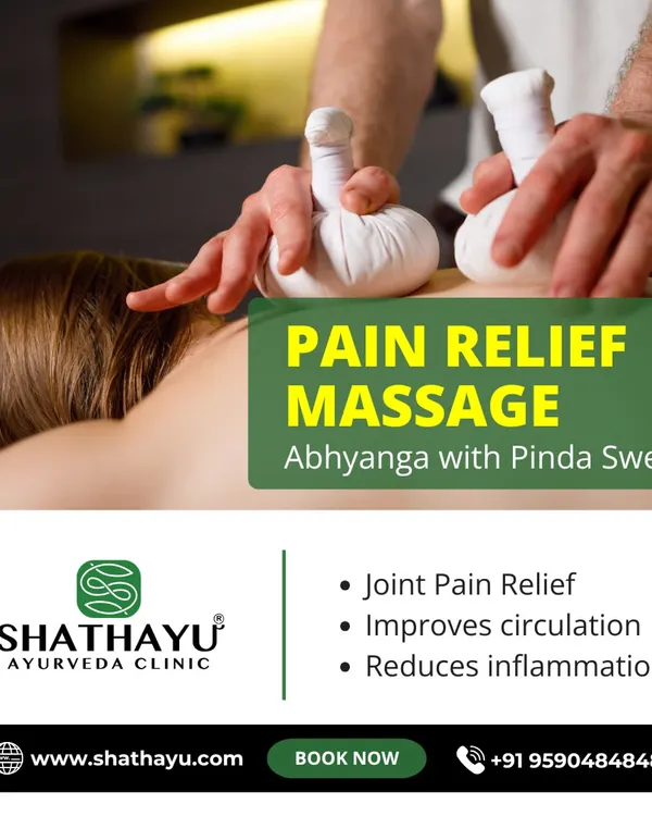 Abhyanga with Pinda Sweda is one of my best pain relief massages. This therapy combines a warm oil massage with a hot herbal poultice, which work together to relieve joint pain, reduce inflammation, and improve circulation.