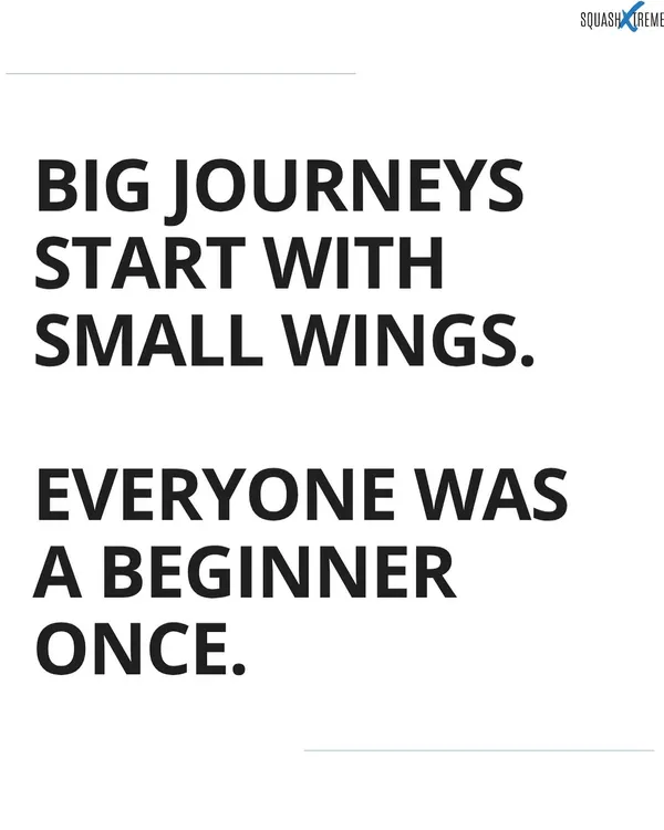 Big journeys start with small wings. Everyone was a beginner once. Start your squash journey the right way with India's top academy.