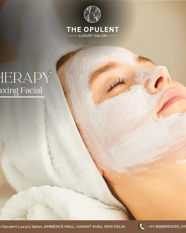 A client enjoying a moment of pure relaxation. Here, a thick, nutrient-rich mask is being applied to soothe and hydrate the skin, leaving it feeling soft, supple, and completely refreshed.