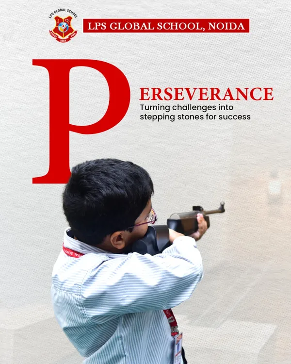 We teach perseverance by turning challenges into stepping stones for success. A student takes aim in our 10m shooting range, demonstrating the focus and discipline we instill through sports.