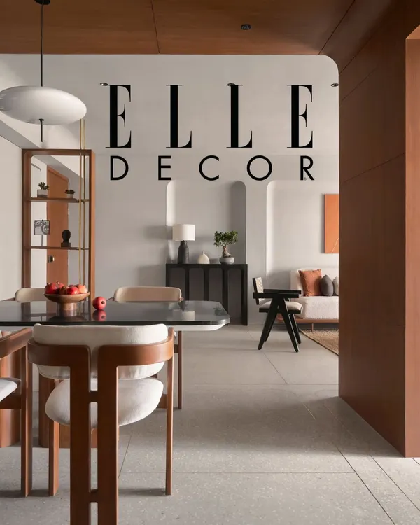 This Elle Decor feature on 'The Time Capsule' apartment in Gandhinagar celebrates its minimalist and functional design. It was an honor to see my vision for a sustainable, Japandi-inspired home recognized for its simplicity and sophistication.